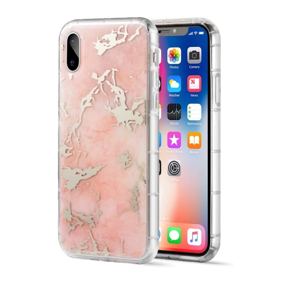 Apple Accessories - NEW iPhoneX RoseGold Marble Hybrid Protective Case